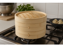 Produktguide testar Kitchen craft Ångkokare Bambu 20 cm