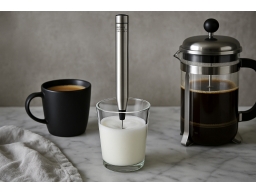Produktguide testar La cafetière Batteridriven Mjölkskummare