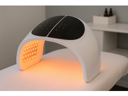 Produktguide testar LED-ljusterapimaskin