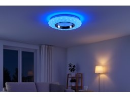 Produktguide testar Lindby Illaria LED-taklampa, RGBW, Smart 39 cm