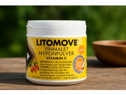 Produktguide testar Litomove Nyponpulver