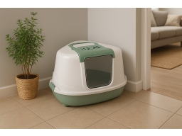 Produktguide testar Moderna Flip Kattlåda Hörn 56 x 45 x 39 cm