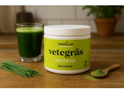 Produktguide testar Närokällan Vetegräs Juicepulver