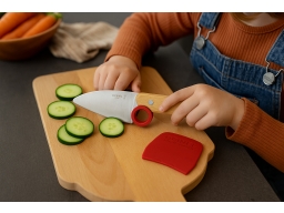 Produktguide testar Opinel Le Petit Chef Barnkniv 10cm med fingerskydd