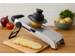 Produktguide testar OXO Chefs Mandolinjärn 2.0 Rostfritt stål