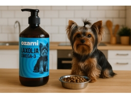 Produktguide testar Ozami laxolja hund 
