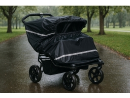 Produktguide testar Petite Cherie Regnskydd Tvillingvagn