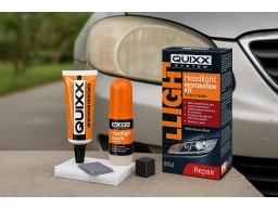 Produktguide testar Poleringssats strålkastare Quixx Headlight Restoration Kit