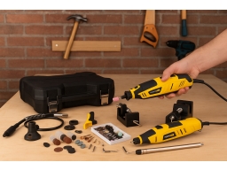 Produktguide testar PowerPlus Multiverktyg 200 Watt + 126 delar