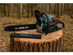 Produktguide testar POWPG20130 Bensindriven motorsåg 45.4cc - 450 mm Powerplus