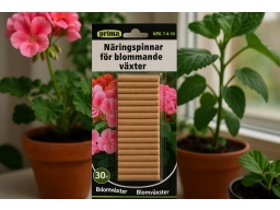 Produktguide testar PRIMA Näringspinnar för blommande växter 30 st