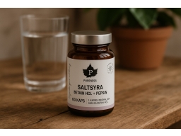 Produktguide testar Pureness Saltsyra Betain HCL + Pepsin 60 kapslar
