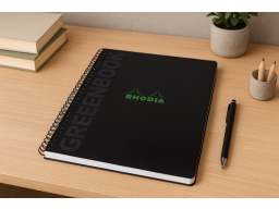 Produktguide testar Rhodia Anteckningsblock A4+ linjerat recycled