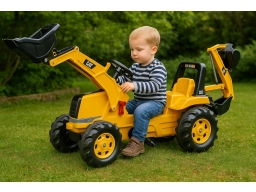 Produktguide testar Rolly Toys Junior Traktor CAT med Grävare