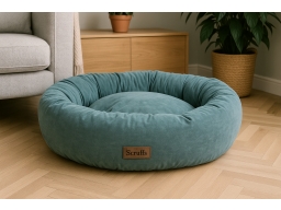 Produktguide testar Scruffs Oslo Rund Hundbädd Turkos 75 cm