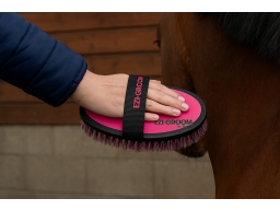 Produktguide testar Shires EZI-GROOM Body Brush Ryktborste – Rosa 