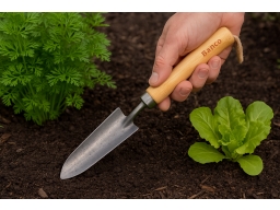 Produktguide testar Smal planteringsspade, bambu