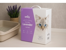 Produktguide testar Smily Kattsand Lavendel