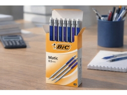 Produktguide testar Stiftpenna BIC Matic 0,5 mm sort.färger, 12 st • Bic
