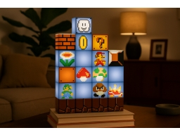 Produktguide testar Super Mario Build a Level Lampa