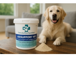 Produktguide testar Svenska Djurapoteket Ledsupport VET fodertillskott