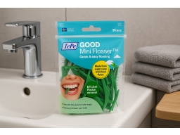 Produktguide testar TePe Good Mini Flosser 36-pack