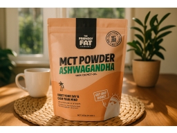 Produktguide testar The Friendly Fat Company C8 MCT-pulver Ashwagandha