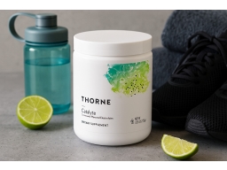 Produktguide testar Thorne Research Inc. Catalyte Elektrolyter 270 g Citron Lime