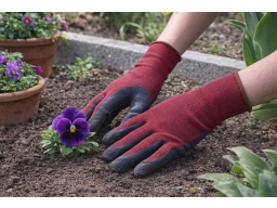 Produktguide testar Trädgårdshandske Cosy Vinröd