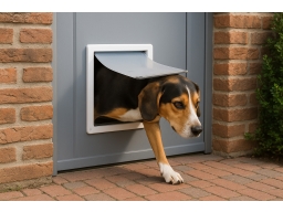 Produktguide testar TRIXIE Hundlucka 2-vägs S-M 30x36 cm vit 3878