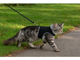 Produktguide testar Trixie Kattsele med koppel svart