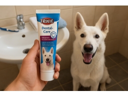 Produktguide testar Trixie Tandkräm med Köttsmak för Hund