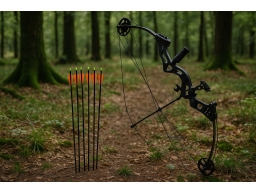 Produktguide testar Vida XL Compoundbåge med tillbehör och pilar i glasfiber