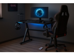 Produktguide testar vidaXL Gamingskrivbord LED med Z-formade ben svart 90x60x75 cm