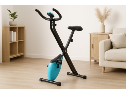 Produktguide testar vidaXL X-Bike motionscykel magnetiskt motståndpuls svart och blå