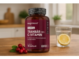 Produktguide testar WeightWorld Tranbär med C-vitamin